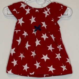 Carter's Red and White Star Dress w/ Matching Red Bloomers